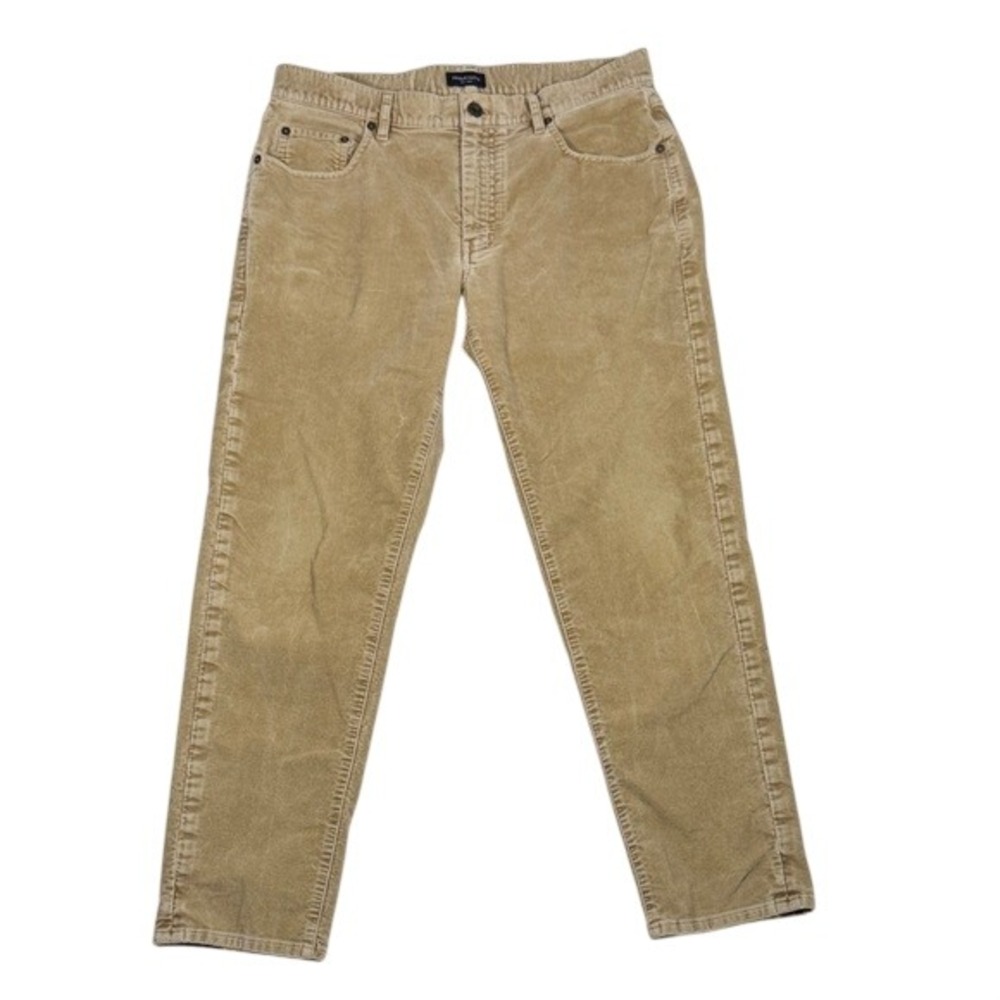 Proper Cloth Firenze Hazel Stretch Textured Moleskin Pants Men 34x29 Tan CP-P116